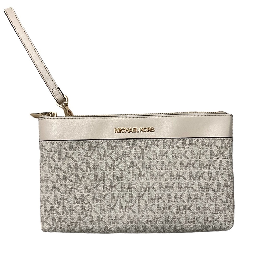 Michael Kors logo print clutch NEW!